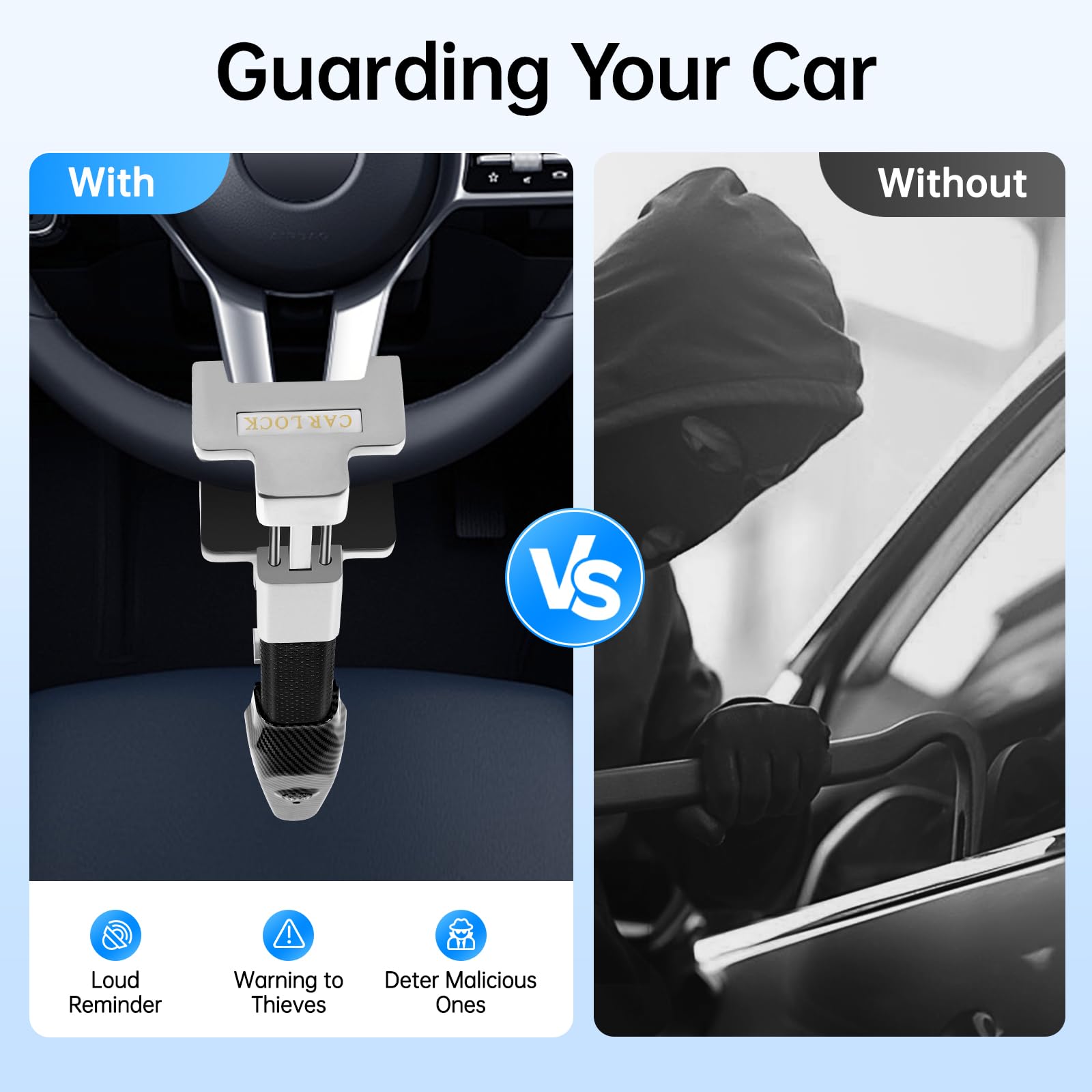 Allarme Antifurto Per Volante Auto Blocco Volante Pedale Auto Blocco Blocco Blocco Strumenti Sicurezza Blocca Barra Auto Blocco Codice Combinazione Acciaio Universale Protezione