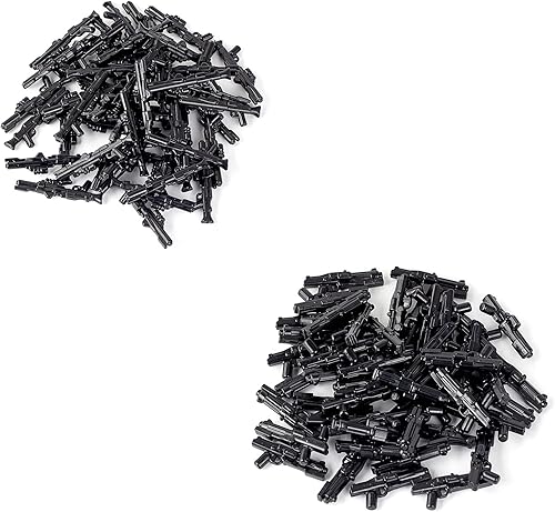 -MOC Space Wars Long DC-15 y Short DC-15 Clone Trooper Blaster Armas de Armamento Accesorios Diseñado para Manos Minifigs (100 piezas)