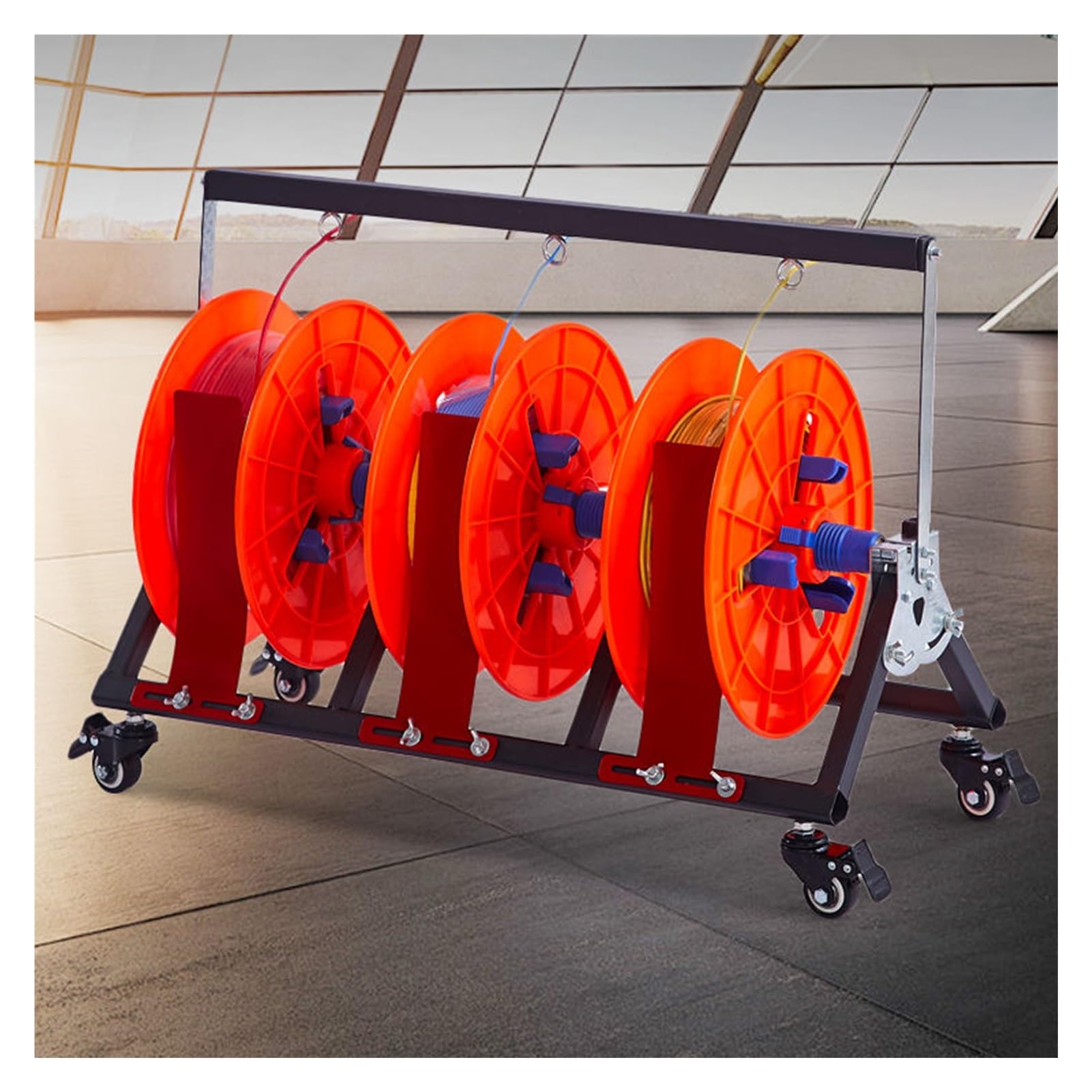 Folding Cable Rack Commercial Industrial Grade Wire Dispenser Heavy Duty Conduit Display And Storage, For Electrical Industrial And Retail Use(3-volumes)