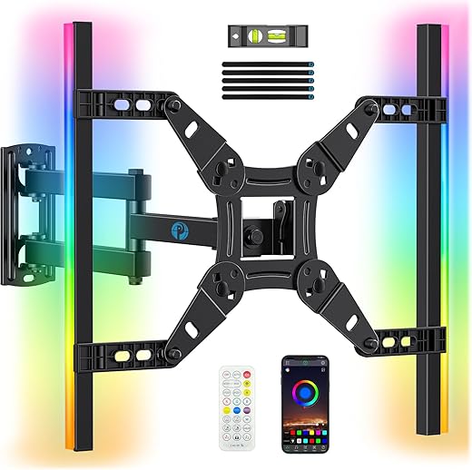 Pipishell Full Motion TV Wall Mount with LED&hellip;