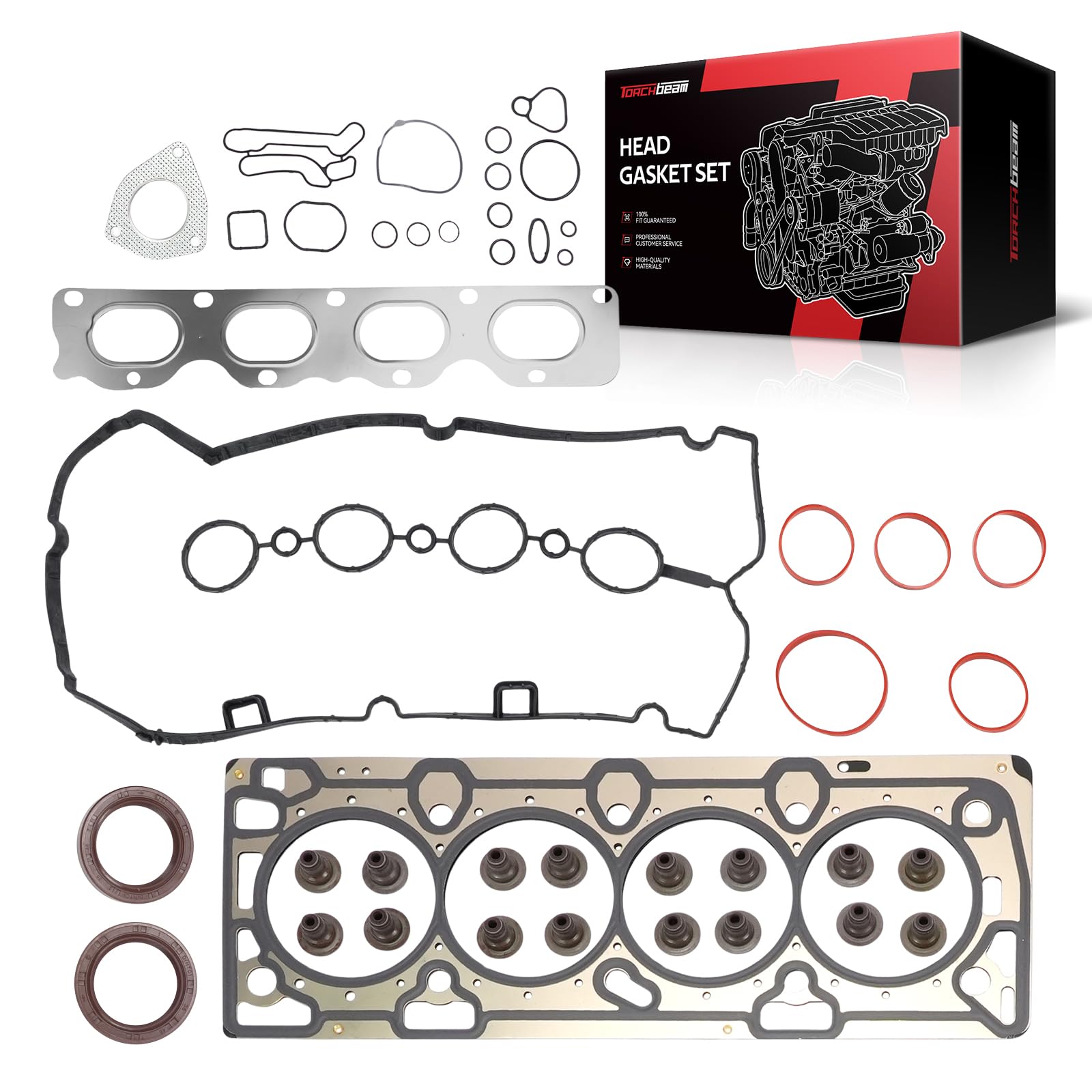 Torchbeam HGS345 Head Gasket Set for Chevrolet Cruze 2011-2015 1.8L