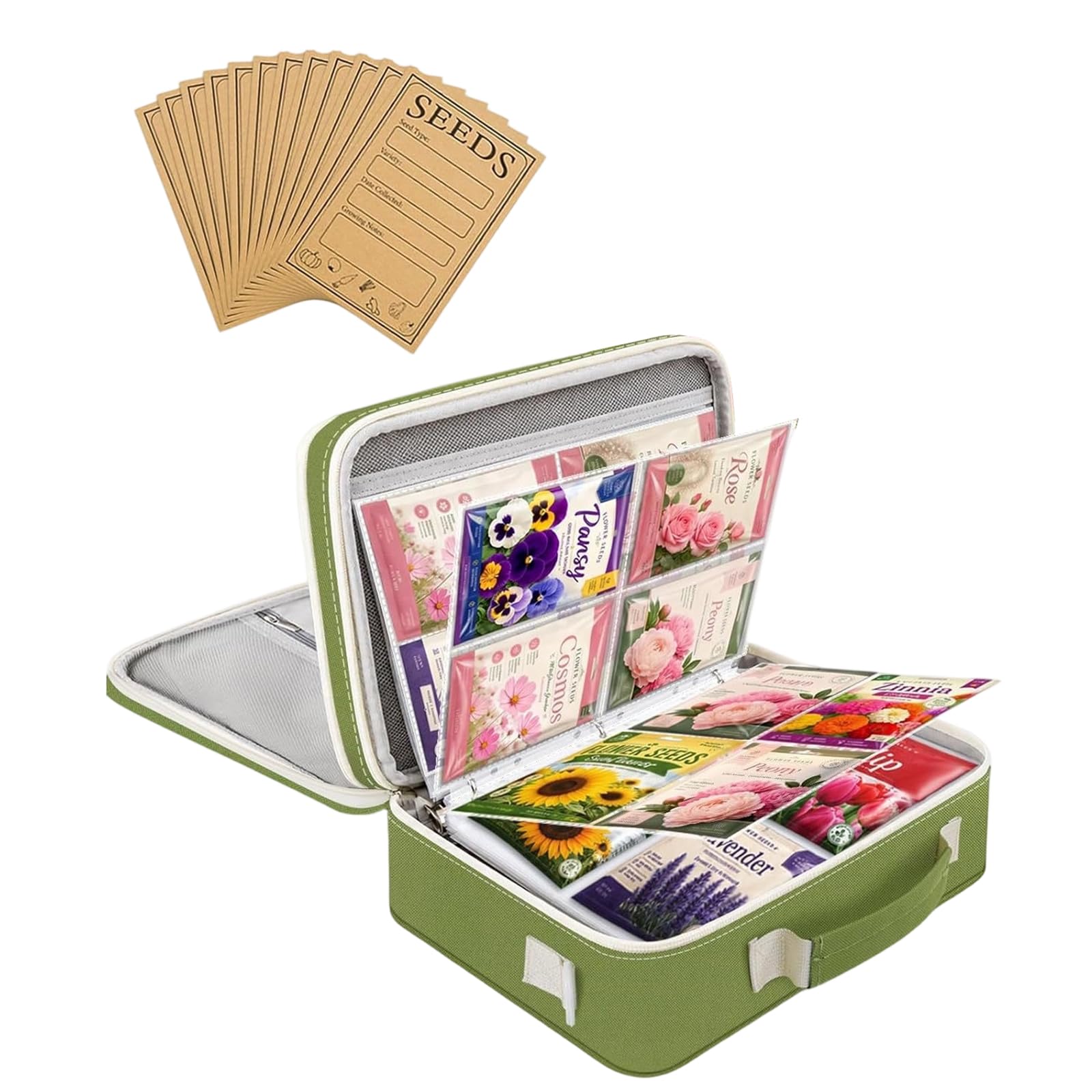 Mekalero Multicolor Multipurpose Flower Collector Album Containing 120 Pockets And Secure Fastening For Safe Transport Stone Envelopes