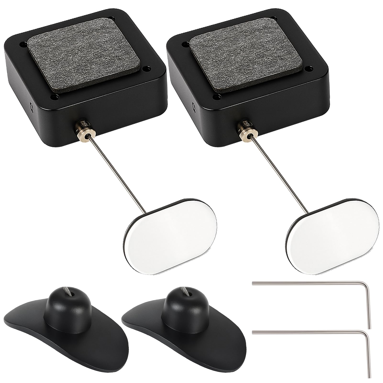 2pcs Retractable TV Remote Leash Control Tether Locks 6.56ft 2m
