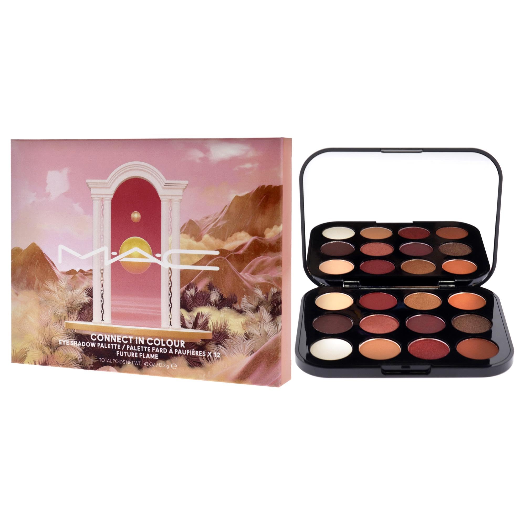 Connect In Colour Eye Shadow Palette - Future Flame by MAC for Women - 0.43 oz Eye Shadow, Cranberry, 12.71 ml (Pack of 1) - Image 4