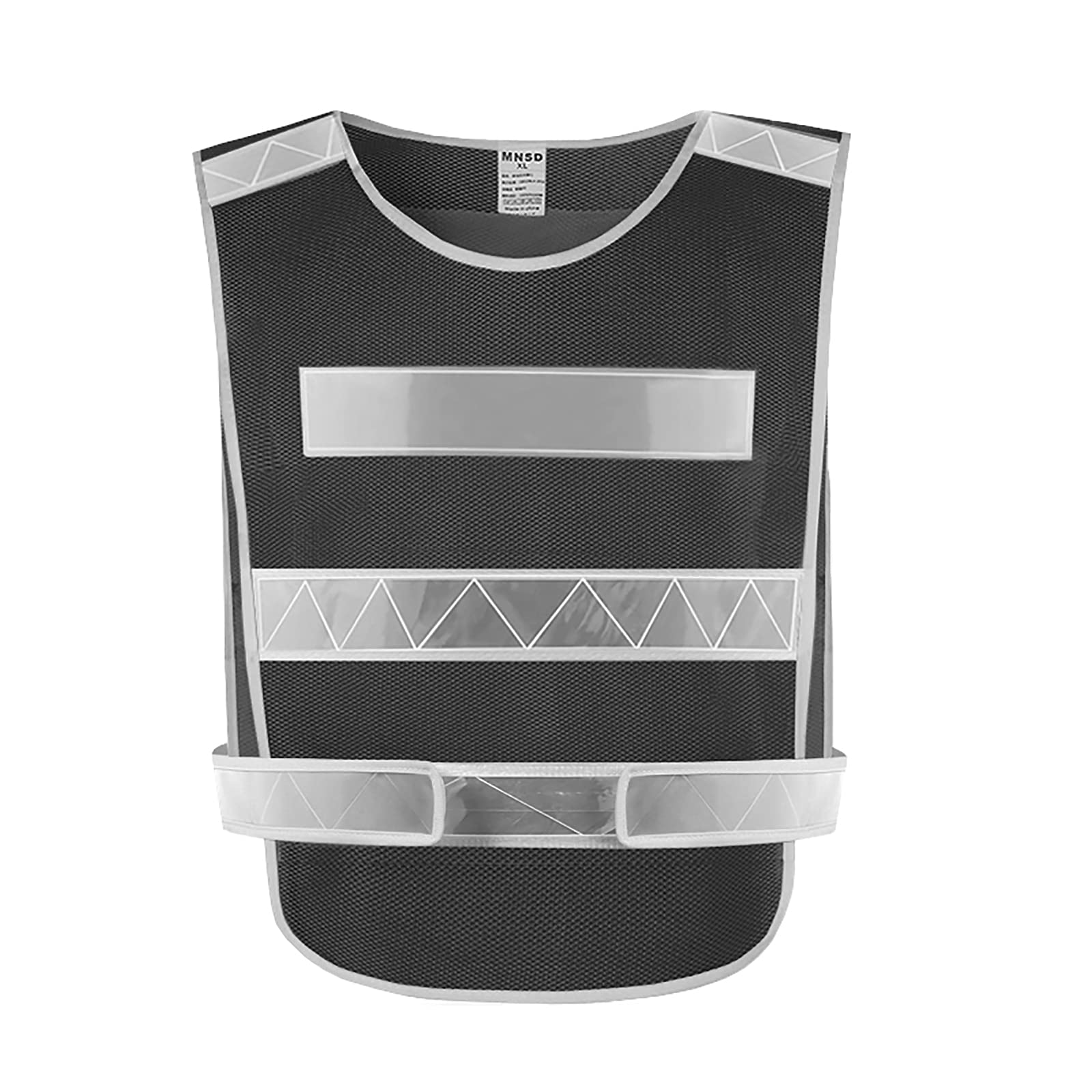 CarWorksReflective Running Vest 1 Pack,Reflective Straps Night Running Riding Clothing Vest Adjustable Safety Vest Elastic Band for Outdoor Jogging, Cycling, Walking-Black Mesh