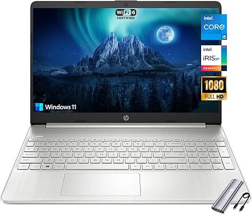 Miniatura 1 de HP Portátil con pantalla FHD de 15.6 pulgadas, procesador Intel Core i5-1135G7, 16 GB de RAM, SSD de 1 TB, HDMI, cámara web HD, Wi-Fi 6, Bluetooth,