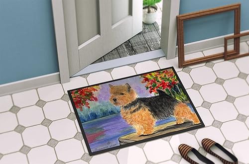 Miniatura 4 de Caroline's Treasures SS8054JMAT Norwich Terrier - Tapete para puerta delantera, 24 x 36 pulgadas, para interiores y exteriores, para entrada,