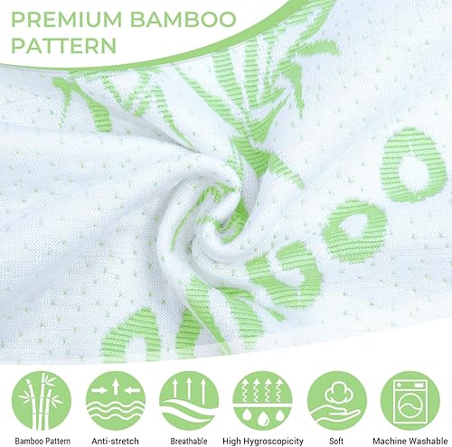 Miniatura 8 de COOLBEBE Juego de 7 almohadas de cuña para cama, almohada ortopédica de espuma prémium para aliviar el dolor de espalda, cuello, piernas, ajustable