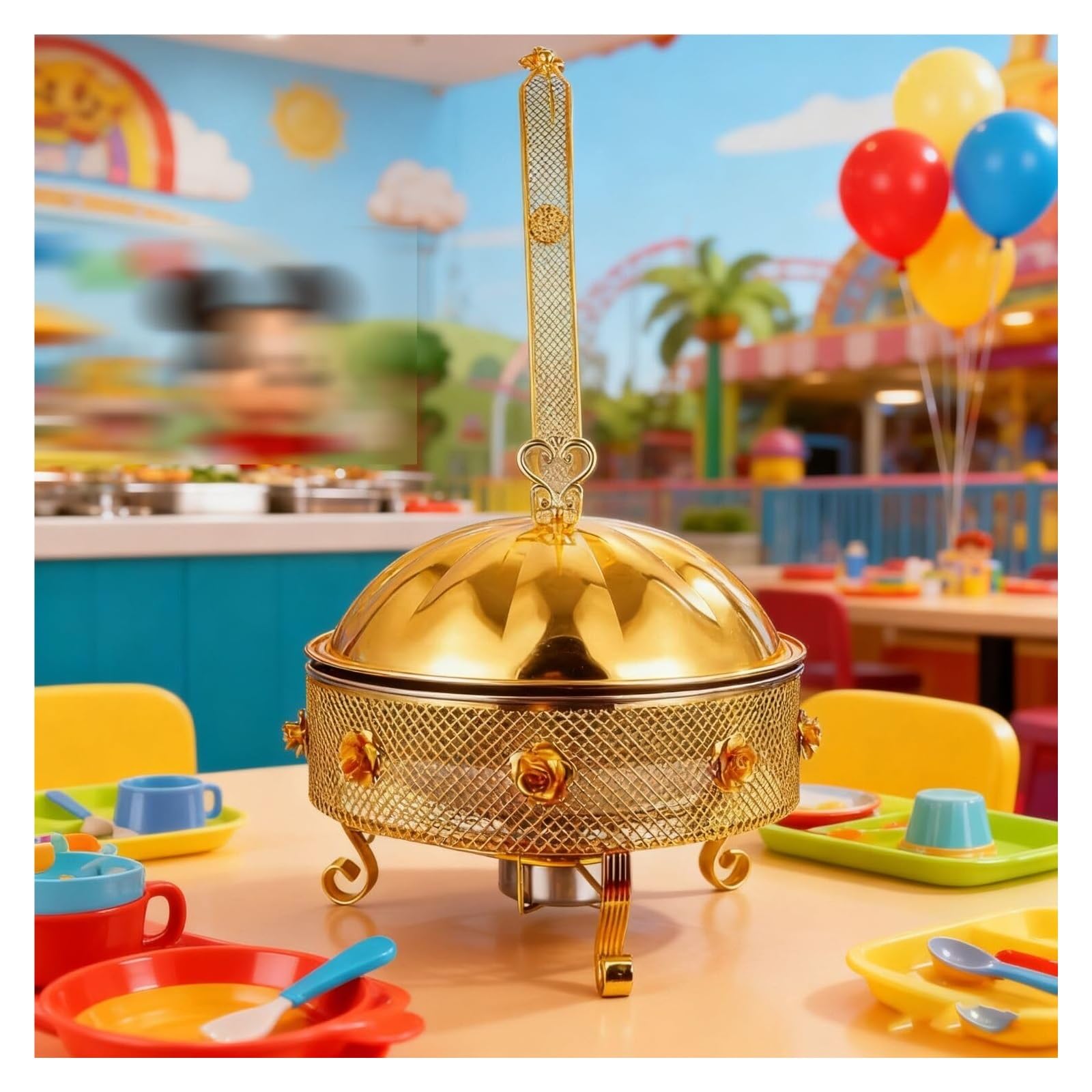Ensemble de réchauds for buffets chafing dish