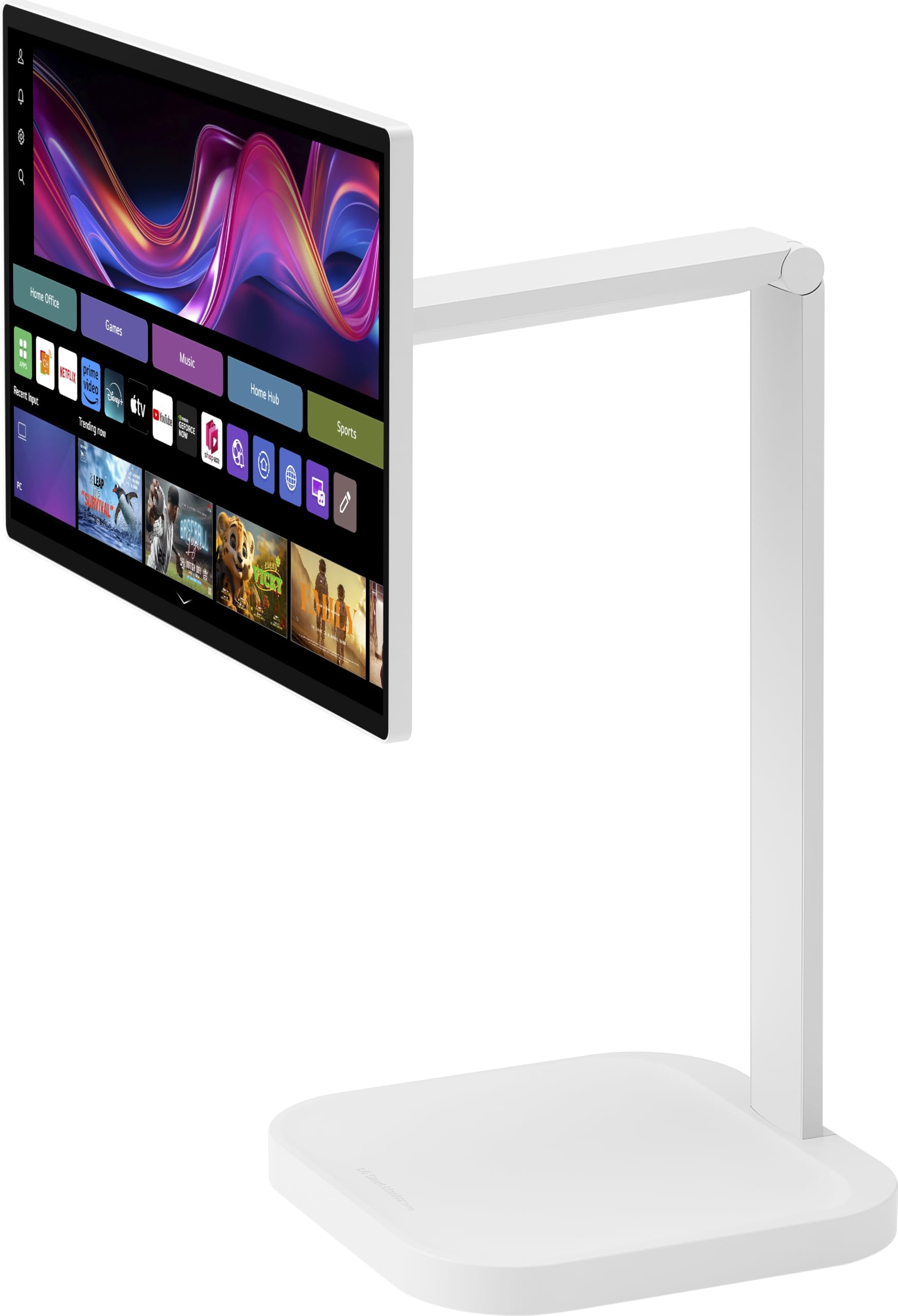 LG Smart Monitor Swing 32U889SA-W 32 Zoll 4K UHD IPS Touch Monitor, webOS 24, AirPlay, ThinQ, HDR10, 95% DCI-P3, rollbarer Standfuß, 1x USB-C (65W), 2X HDMI 2.0, Weiß