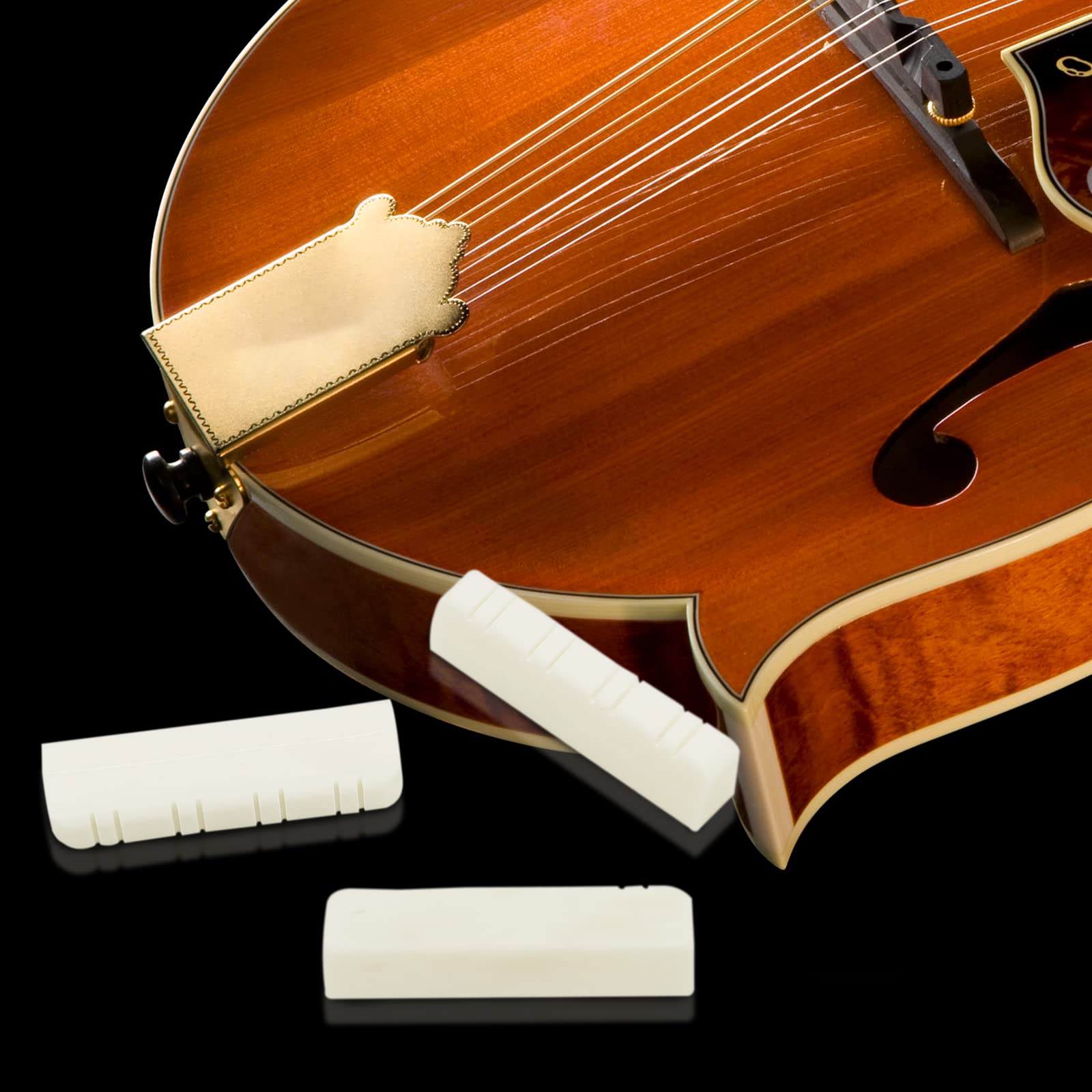 Yellow Parts EZ1495 sillet chevalet en os pour guitare folk | Bax Music