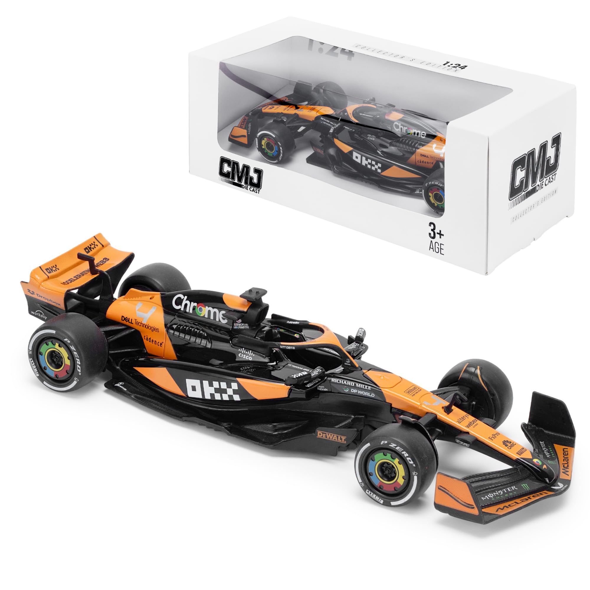 McLaren F1 1:24 Die-Cast Modellauto - Offizielle Lizenz 2024 Edition
