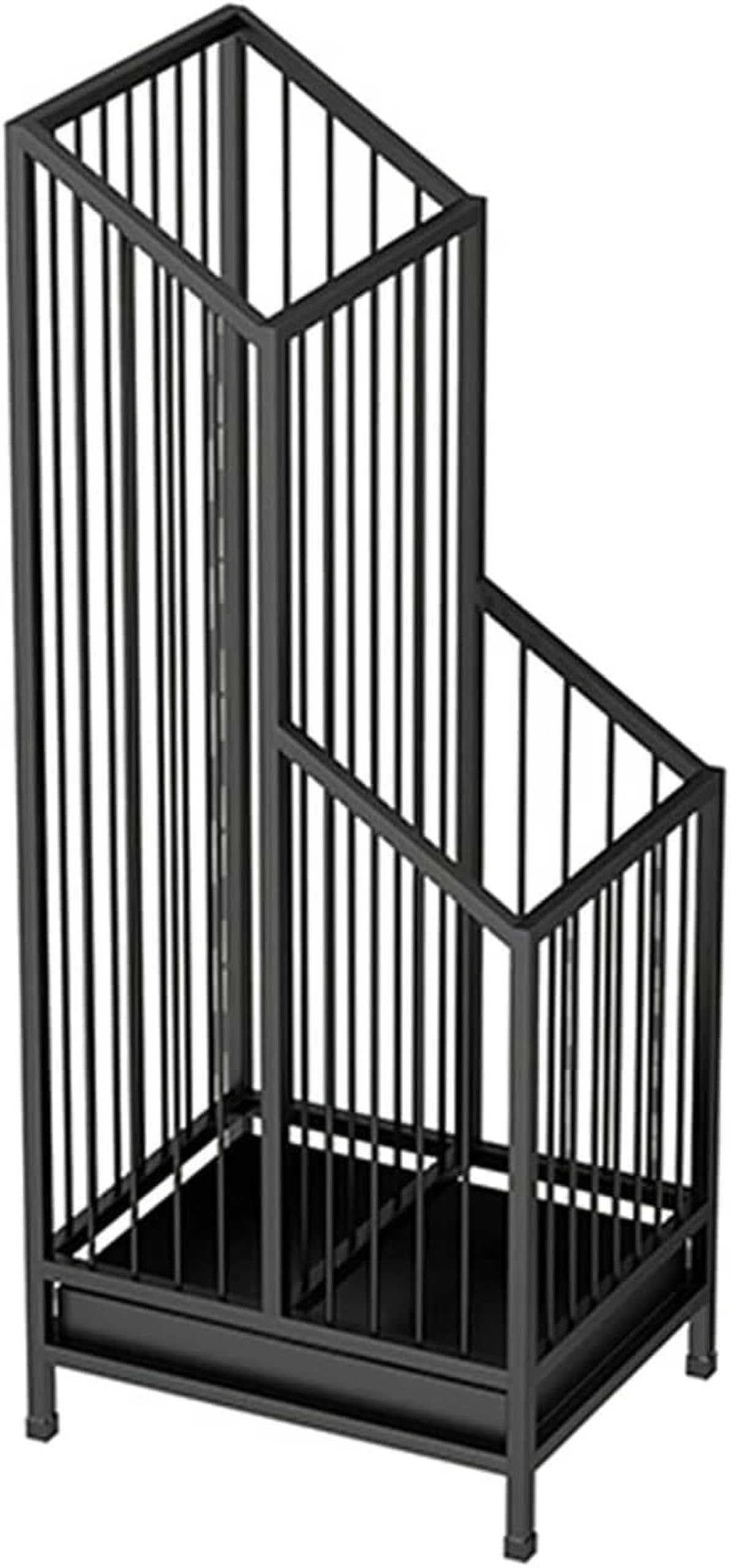 HYLYGFH Wall Mounted Umbrella Holder with Removable Drip Tray Space Saving Stand for Entryway Black 20x25x62 cm Stylish Storage Solution for Home & Office