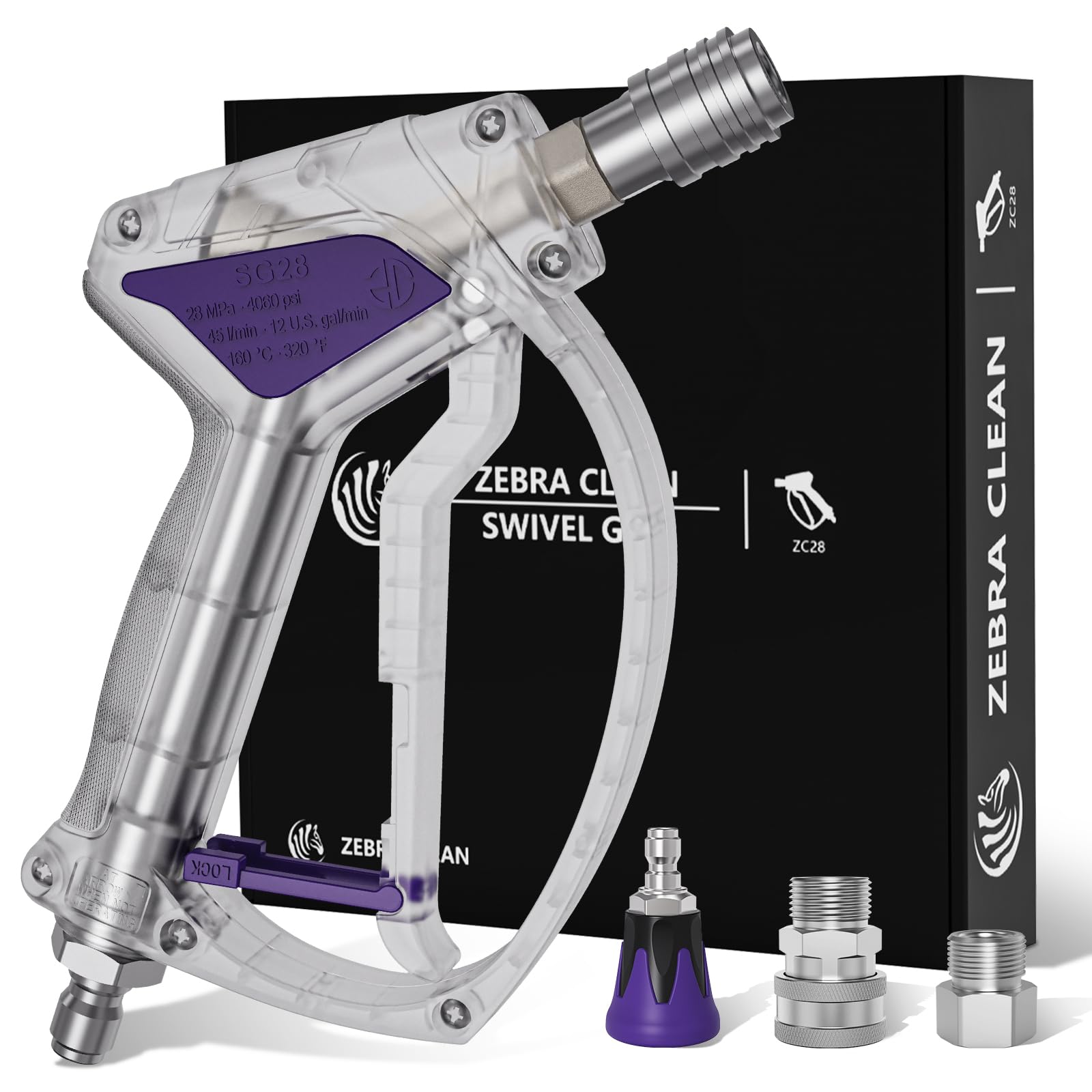 Amazon.com: Short Pressure Washer Gun, Swivel Power Washer Gun