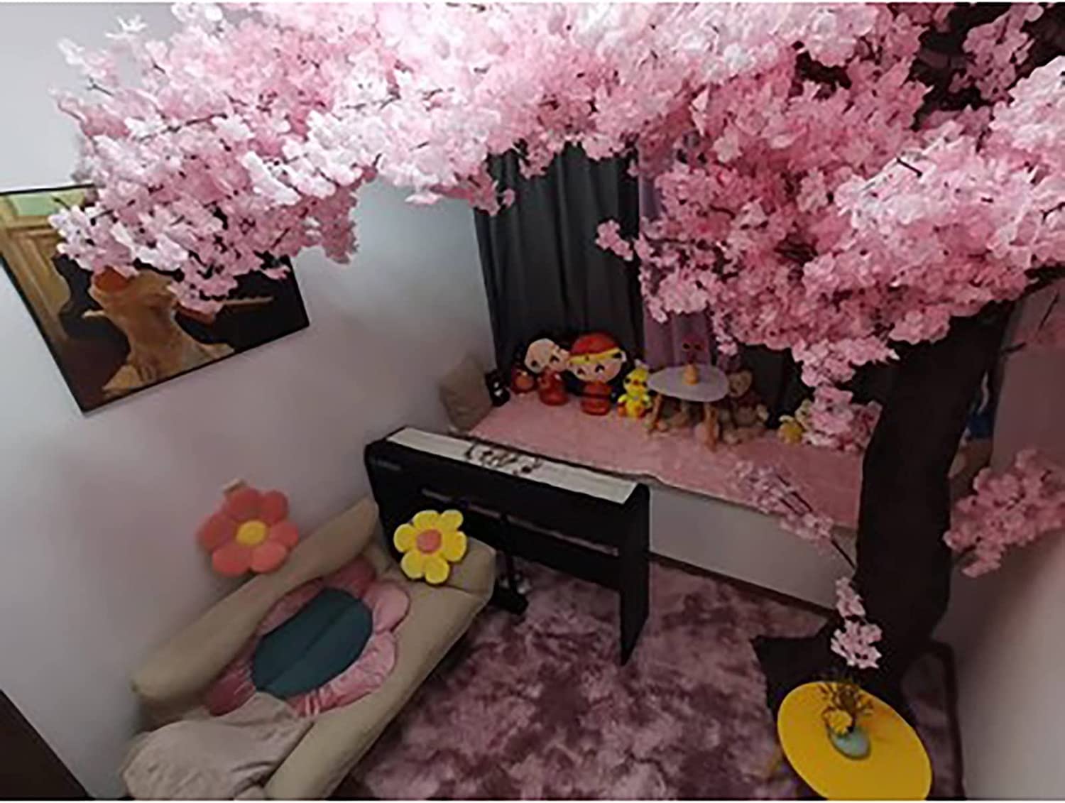 Amazon｜大型 フェイクグリーン 造花 人工樹木 フェイク植物 屋外の背
