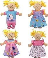 Vista 4 de Paquete de 4 ropa de muñeca para muñecas de 13 a 16 pulgadas, vestido para muñecas de 13 a 16 pulgadas