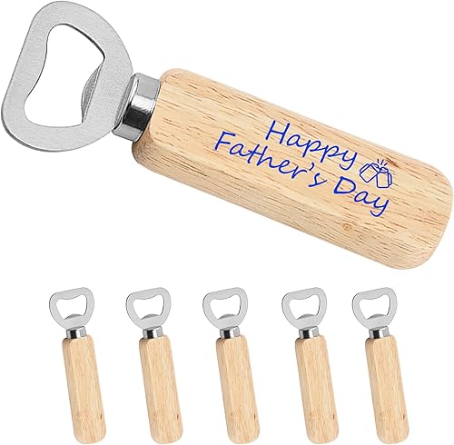 Miniatura 1 de Abrebotellas de madera personalizado a granel para hombres, logotipo impreso personalizado, abrebotellas de acero inoxidable, regalo para amantes de