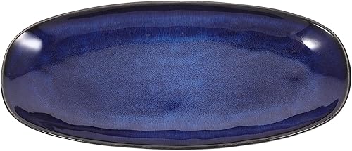 Cabilock Platos de cerámica para sushi, platos de cerámica para sushi, estilo japonés, ovalados, platos de porcelana para servir platos de cocina en