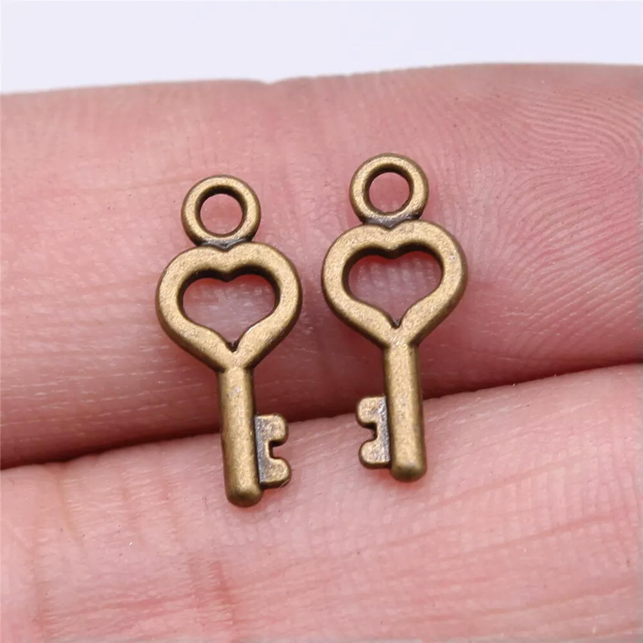 520 Piezas de Llave chapada en Bronce de 16 x 7 mm A13480