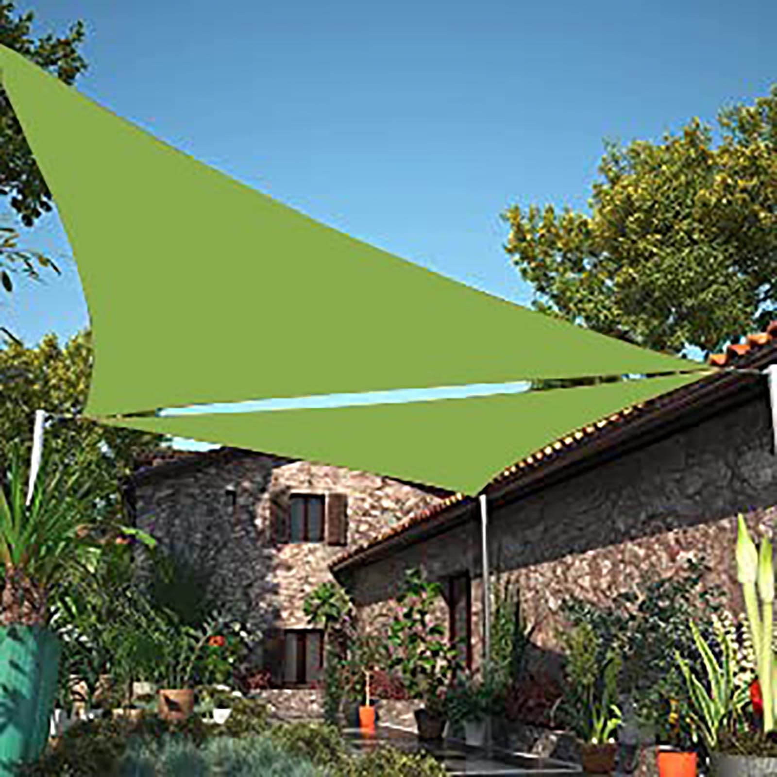 Bâche protection rayons UV toile ombrage triangle filet pour jardin