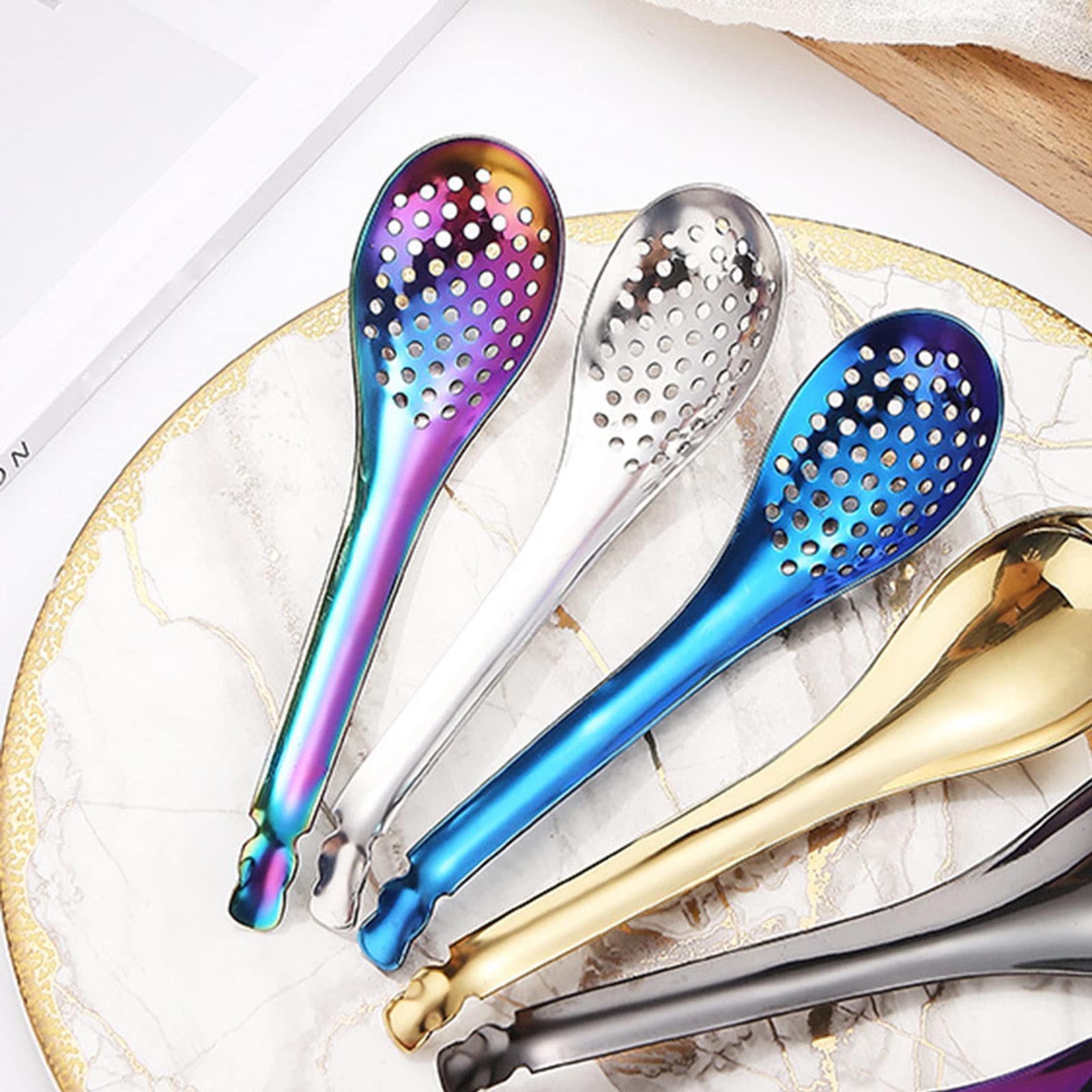 Cucchiaio Colino Per Caviale In Acciaio Inossidabile – Accessorio Da Cucina Ergonomico, Per Caviale, Condimenti, Cottura