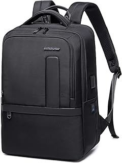 Arctic Hunter Business बैकपैक पुरुषों के लिए 40L ऑफिस ट्रैवल बैकपैक विस्तारित लैपटॉप बैग 16-इंच लैपटॉप पॉकेट के साथ हैवी ड्यूटी वाटर-रेसिस्टेंट बैकपैक USB पोर्ट के साथ हवा पार होने योग्य गद्देदार बैकपैक पुरुषों और महिलाओं के लिए