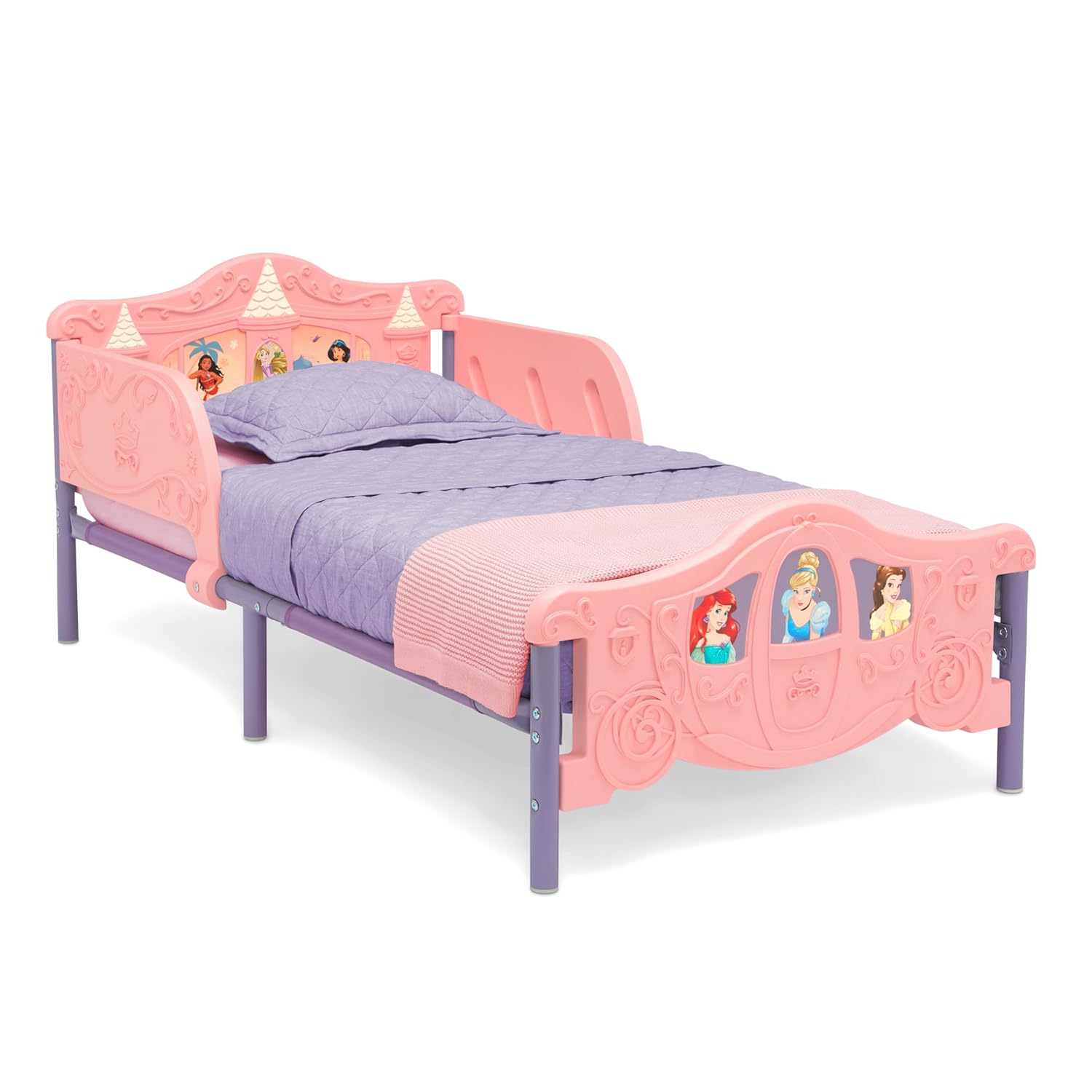 Delta Children Disney Princess 3D Toddler Bed, Pink