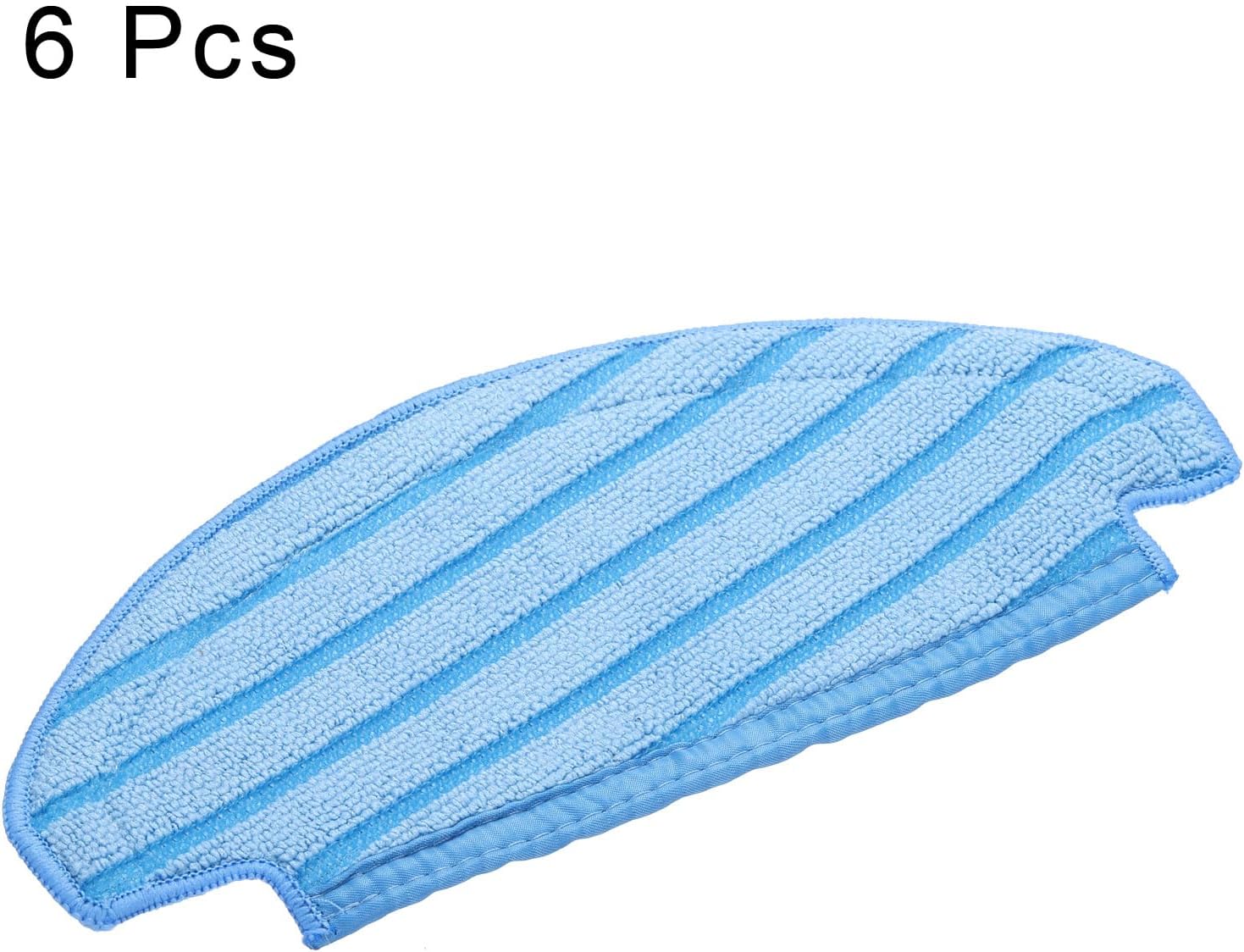 MECCANIXITY 6Pcs Washable Cloth Mop Pads Cotton Robot Vacuum Cleaner Accessories for Ecovacs for Deebot 920 950 T5 T5 Max, T5 Power/ N8/ N8 Pro/ N8 Pro+/N10 Plus Replacement Pads