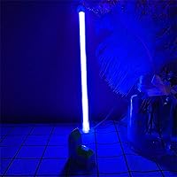 Vista 15 de Letras de neón azules, letreros LED que funcionan con pilas, luces LED del alfabeto, letrero de marquesina, letras decorativas de marquesina, luces