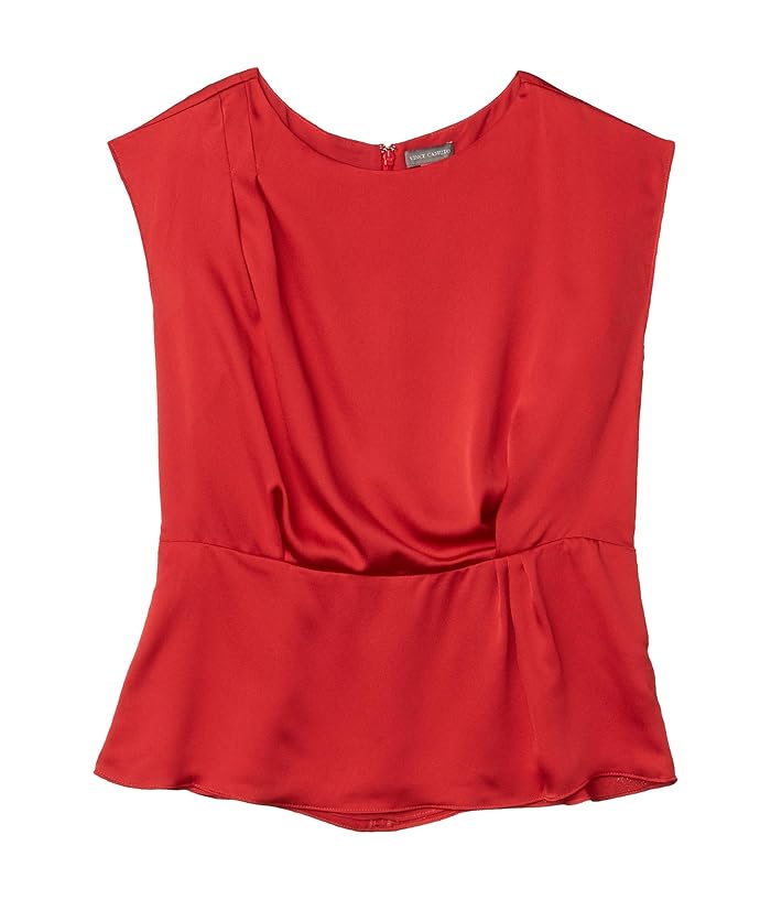 vince camuto long sleeve ruffle lurex top