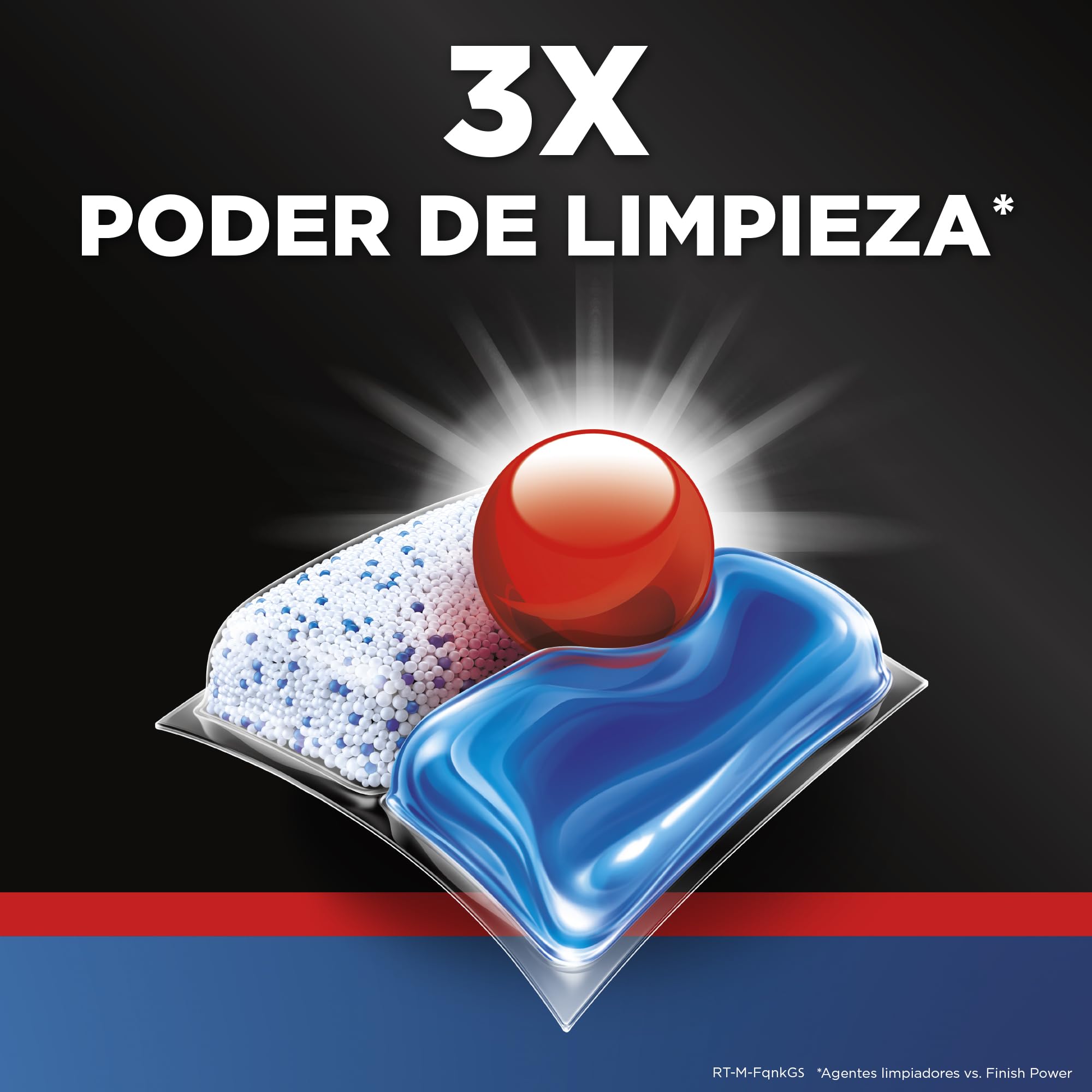 Finish Powerball Ultimate Infinity Shine, pastillas para el lavavajillas con poder quitagrasas y protección del cristal, 80 pastillas