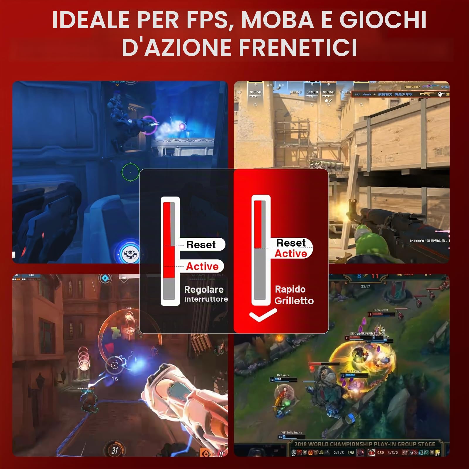 AULA WIN60 HE MAX - Tastiera meccanica da gaming cablata al 60%, switch magnetici ad effetto Hall hot-swappable, attivazione regolabile, modalità Rapid Trigger, frequenza di polling 8000 Hz, design