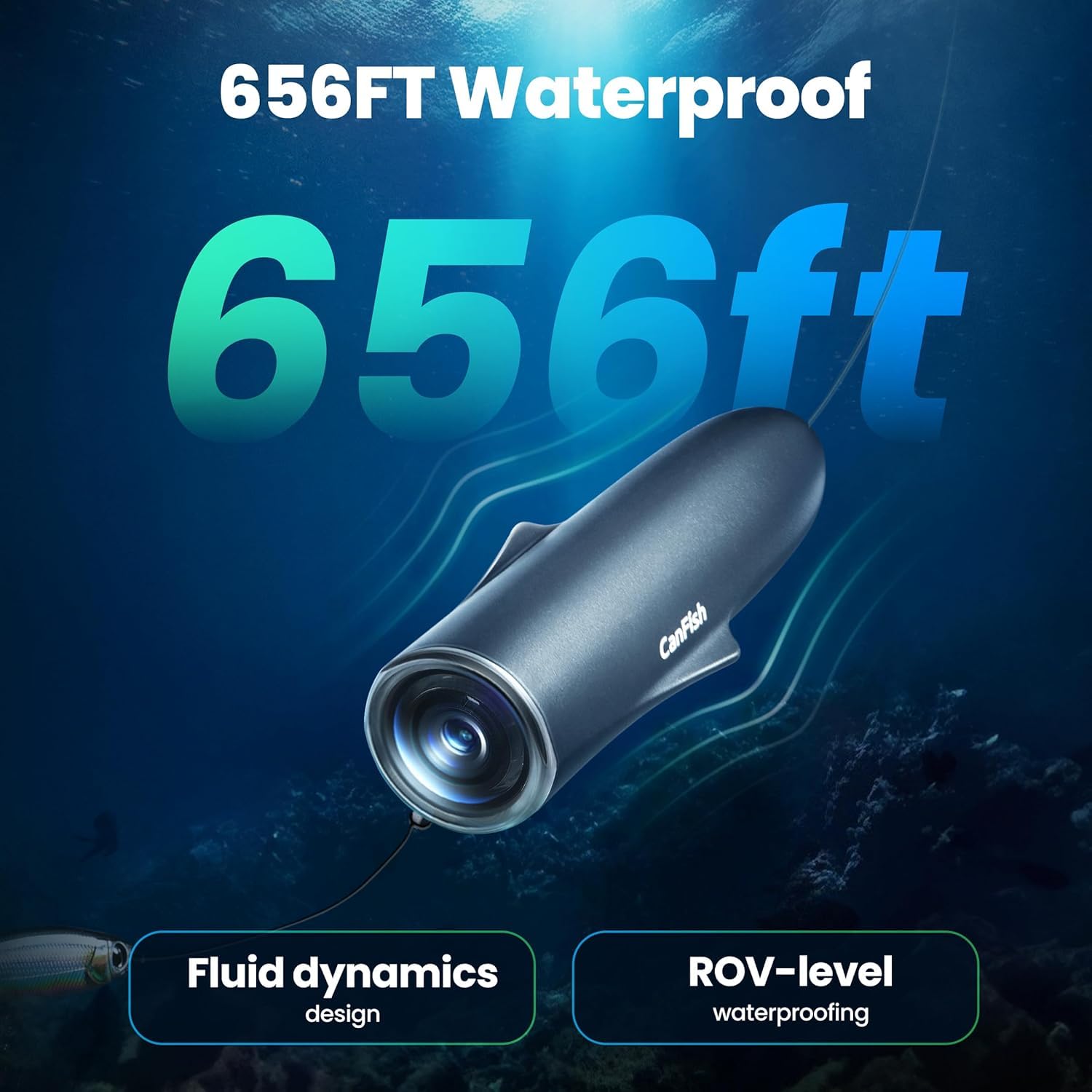 Geneinno CanFish CamX 1080HD 200m Underwater Fishing Camera