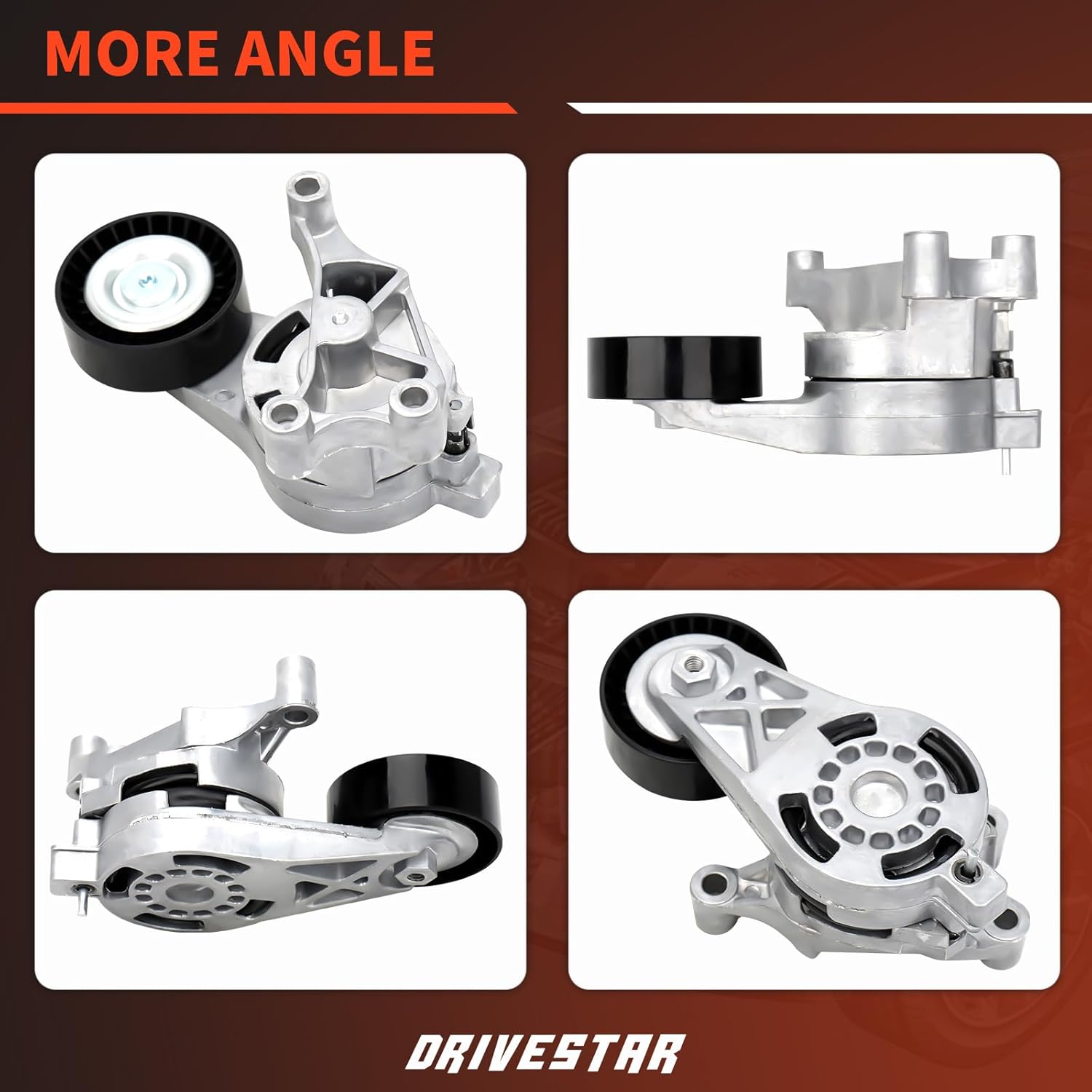 DRIVESTAR 06F903315 Belt Tensioner Pulley Assembly Compatible for 2006-2008 Audi A3 TT Quattro 2007-2009 Eos 2006-2008 GTI Jetta Passat Golf 2.0L L4 Repalces 39084 534018610 VKM31223