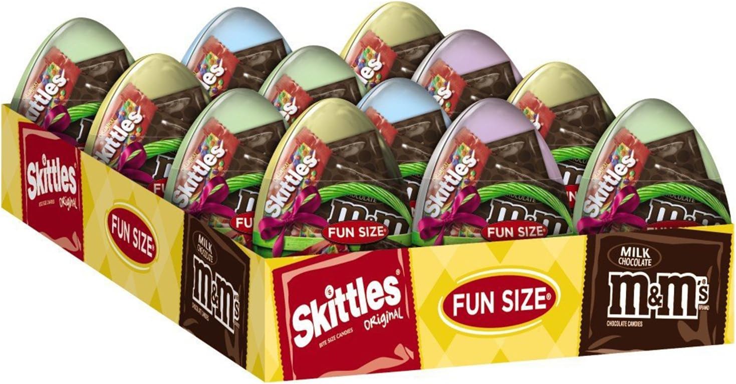 MARS Chocolate & More Easter Fun Size Candy Variety Mix in Easter Eggs 3.9-Ounce Eggs 12-Count Box