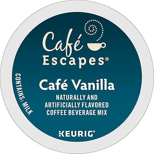 Miniatura 7 de Café Escapes Bebida de café de vainilla, cápsulas K-Cup de una sola porción, 60 unidades