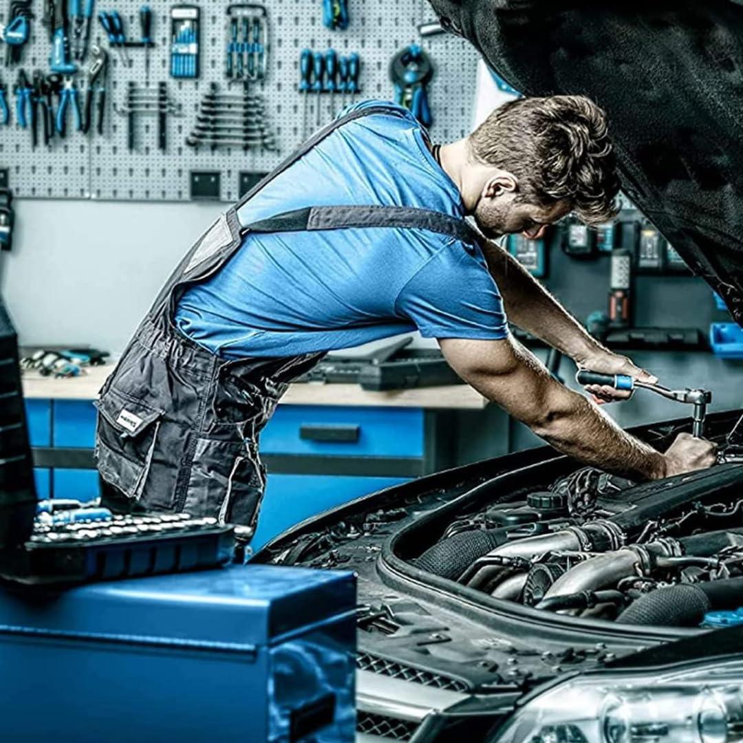 Högert Technik - Zestaw narzędzi 21 elementów, 3/4" | zestaw narzędzi | grzechotka, klucz nasadowy i inne akcesoria 3/4" | stop stali chromowo-wanadowej