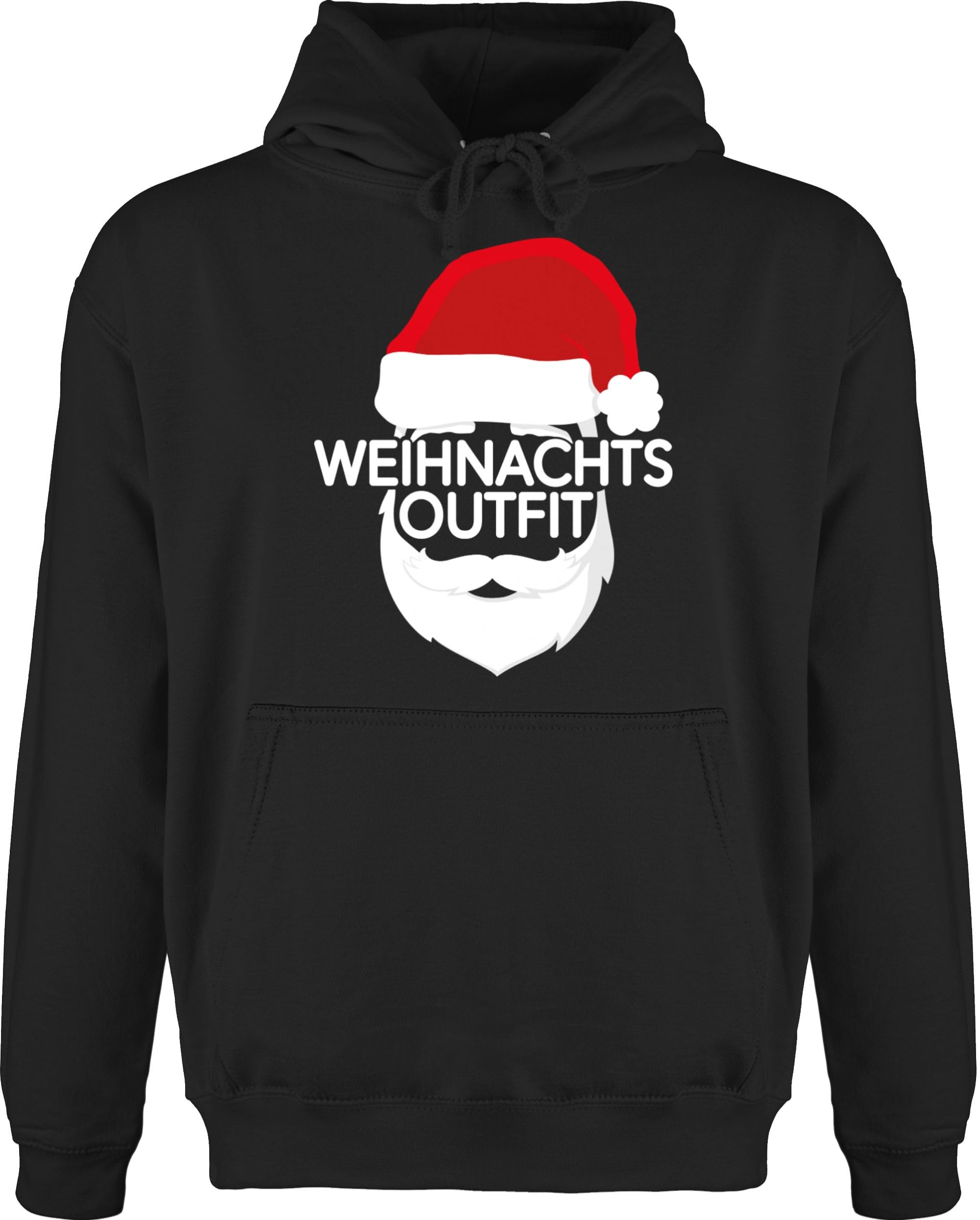Shirtracer - Hoodie Herren Pullover Männer - Weihnachten - Weihnachtsoutfit mit Weihnachtsmütze
