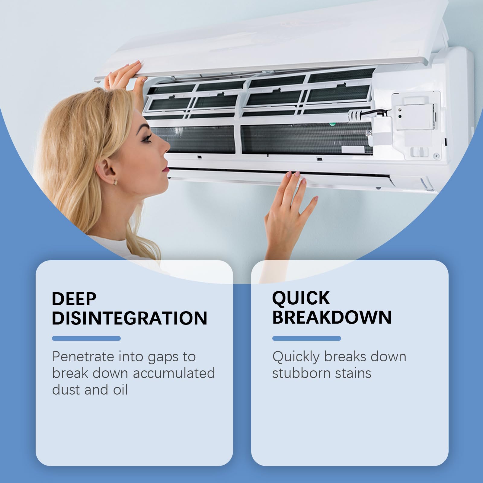 No Washing AC Foaming Coil Cleaner Sprays - Air Cleaner Für Haus & Auto AC, Effektive Multifunktions-Ventilator-Sprays, Schäumende Klimaanlage Reinigungsspray, Keine Spülung Tiefenreinigung (5PCS)
