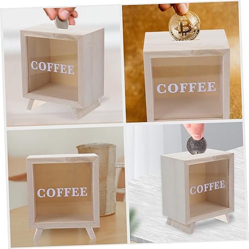 Miniatura 2 de 3pcs Piggy Bank Coin Jar for Adults Savings Jar for Adults Money Bank for Kids Money Jar for Adults Money Saving Jar Money Bank for Adults Wood Coin