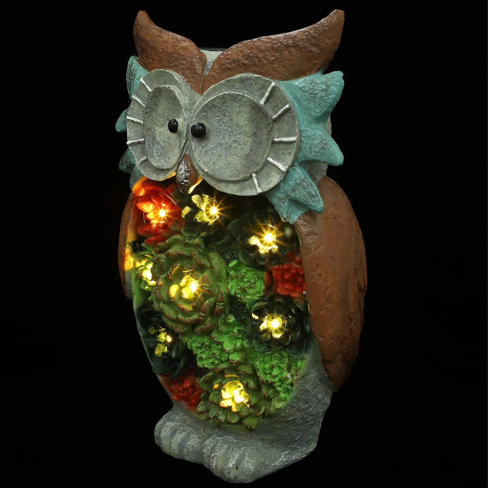 Lampe Solaire Décorative Hibou Éclairage Paysager Étanche Résistant LED - 8
