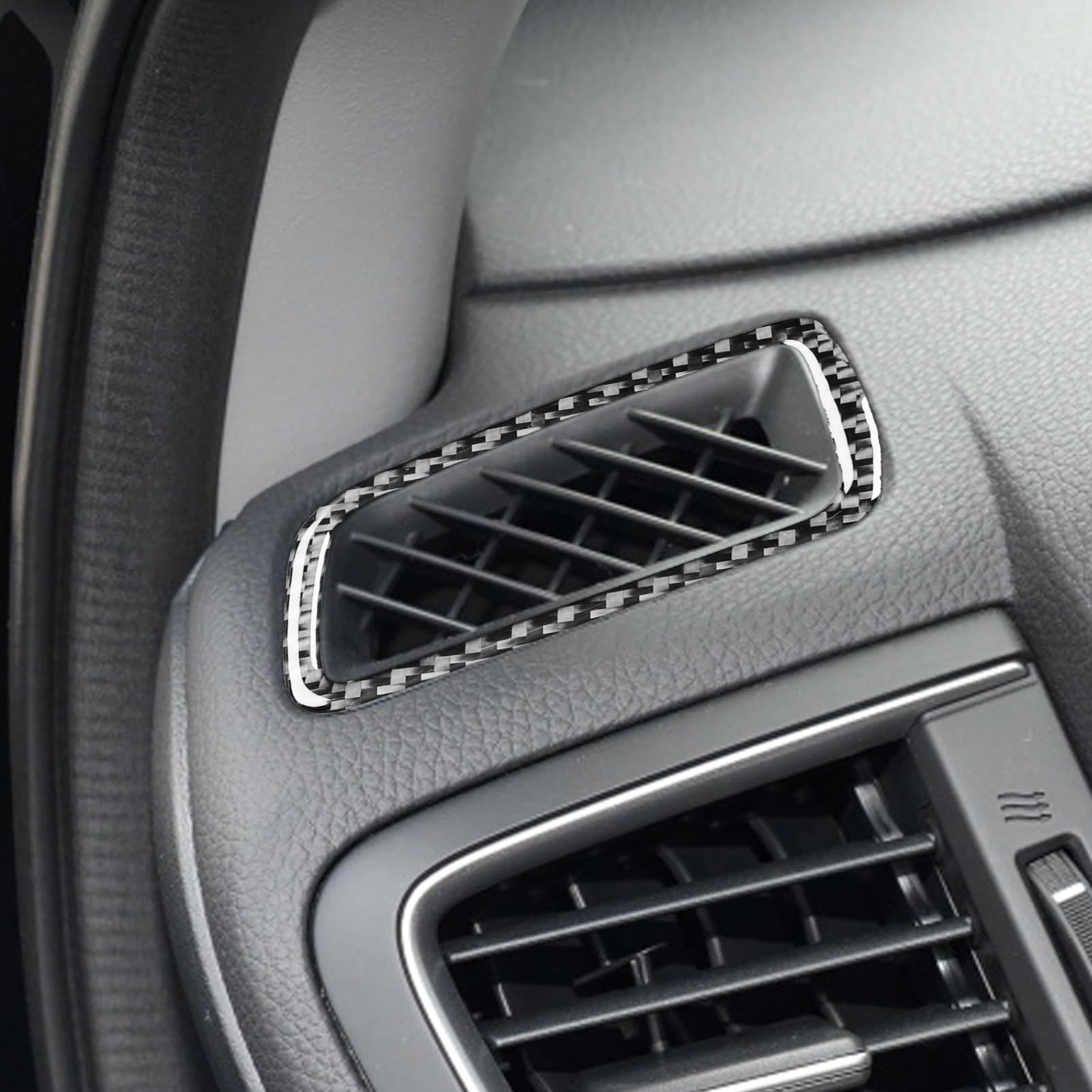 Real Premium Carbon Fiber Compatible with Honda CRV 2017 2018 2019 2020 2021 Accessories Car Instrument air Conditioning Vents Cover Sticker Decal Auto Interior Trim