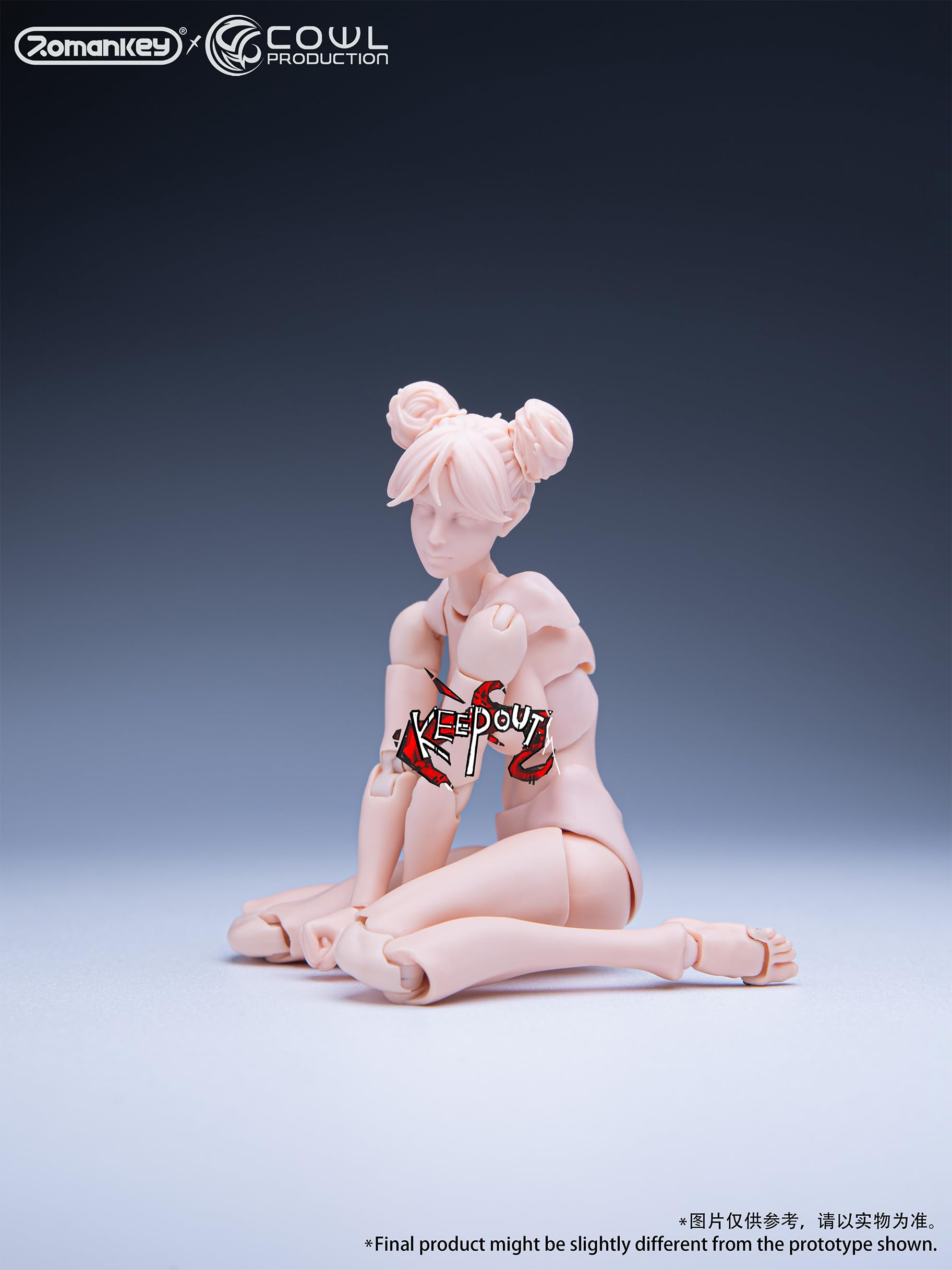 Amazon.co.jp: Romankey x COWL 1/12スケール PVC&POM&PA製 超可動女性
