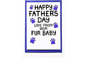 Fathers Day Card From Dog - Cute Father's Day Card - Perfect...