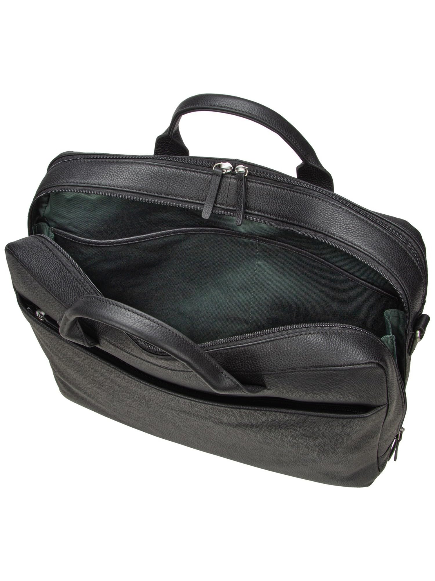 Jost bolsa de ordenador portátil maletín con compartimento para portátil Frankfurt Business Bag 2C Black