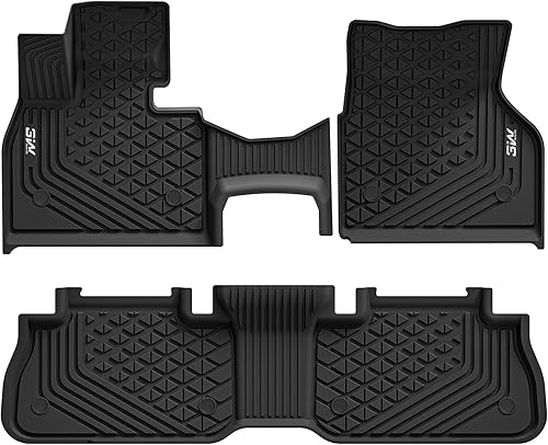 3W Alfombrillas para BMW iX 20222025, revestimientos de suelo de TPE para todo tipo de clima, juego completo de primera y 2da fila, color negro