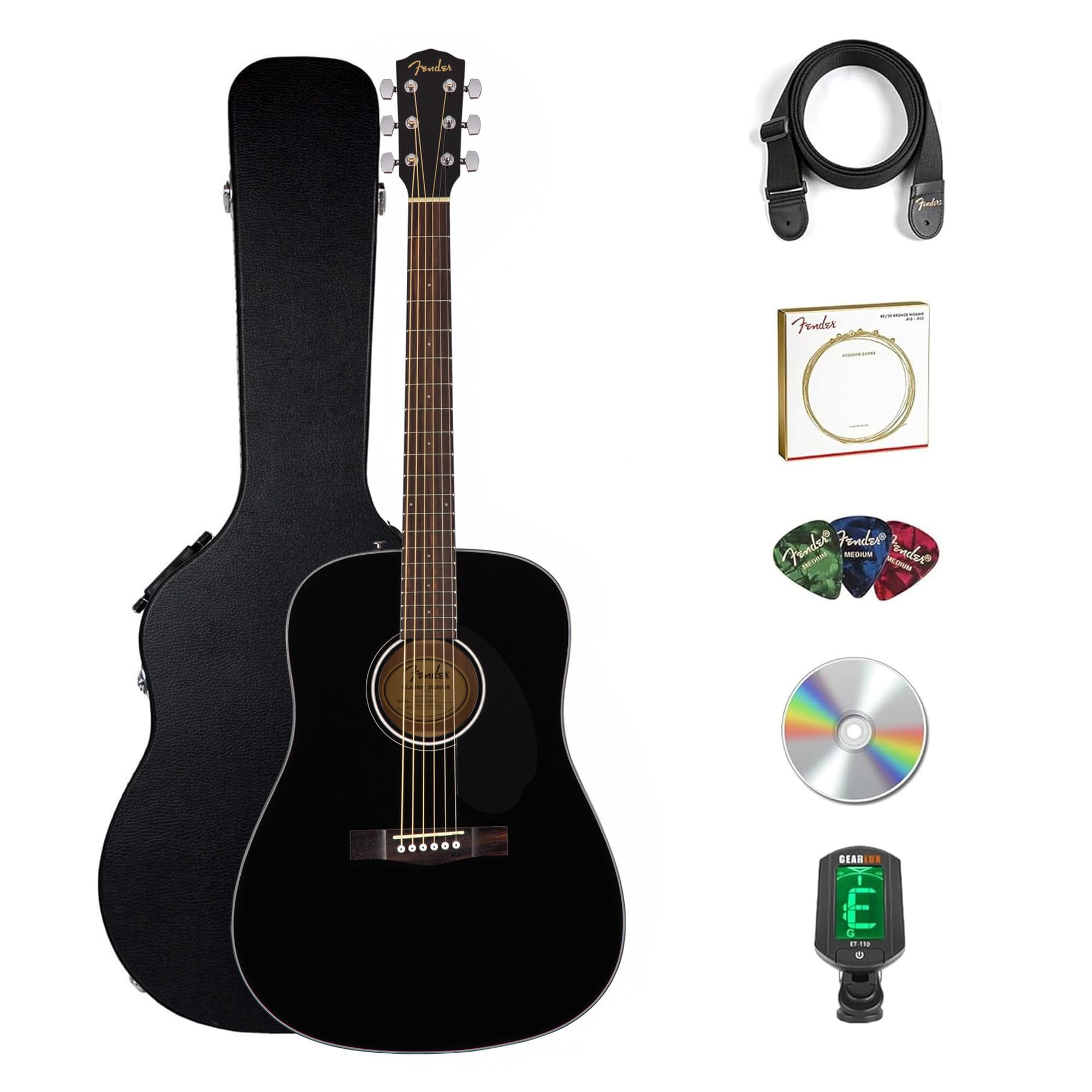 Amazon.com: Fender Classic Design Dreadnought Acoustic Guitar
