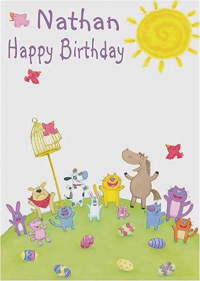 Nathan Carte D Anniversaire Amazon Fr Fournitures De Bureau