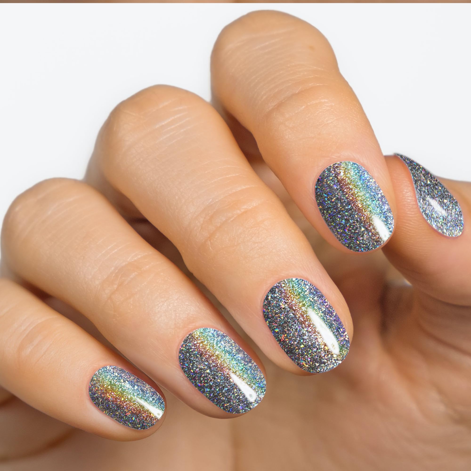 MOYOU LONDON Semi Cured Gel Nail Strips - 20 Pcs. Nail Wraps for Salon-Quality Manicure - Works with Any UV Nail Lamp - Easy to Apply, Trim, & Remove Gel Nail Stickers - Image 2