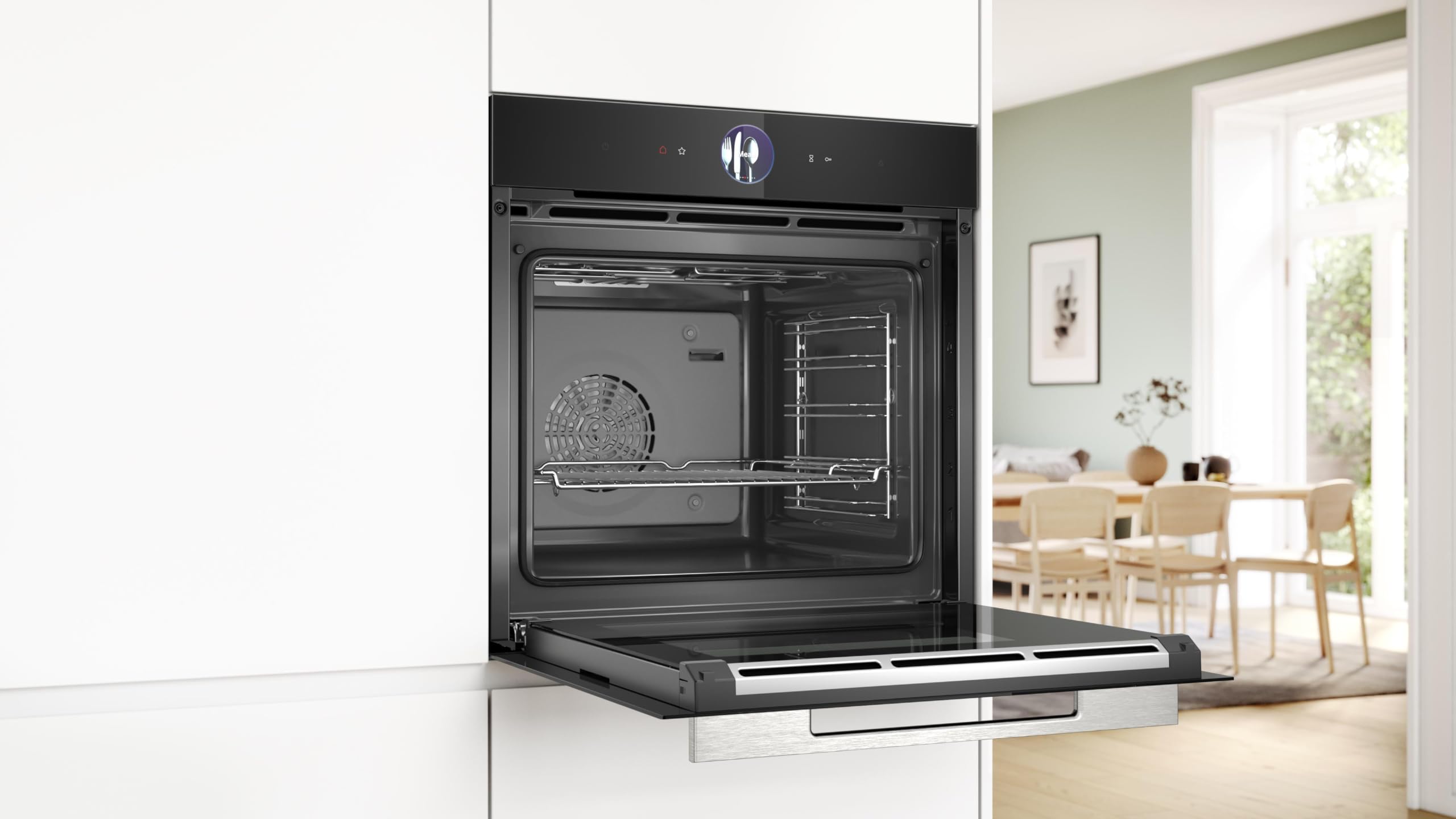 Bosch, Horno Multifunción, Vapor Añadido, Serie 8, AirFry, negro, HRG7361B1 | Cocina saludable y sabrosa con platos jugosos por dentro y crujientes por fuera.